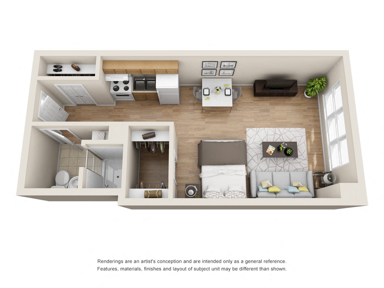 The View at Kessler Park Apartments E1 Floor Plan The View at Kessler Park Apartments E1 Floor Plan
